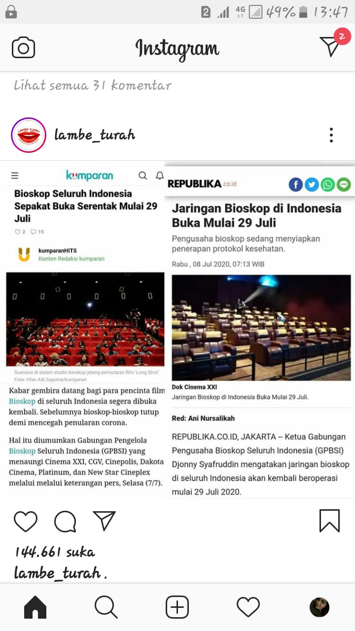 Jadwal film dan harga tiket bioskop GRAND MAL BEKASI hari ini